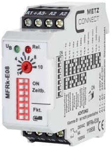 Metz Connect 110658 MFRk-E08 Tijdrelais Multifunctioneel 230 V/AC 1 stuk(s) 1x wisselcontact