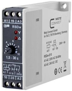 Metz Connect 11016141280417 RSDw-E10 Ster-driehoek-relais 230 V/AC 1 stuk(s) 1x wisselcontact