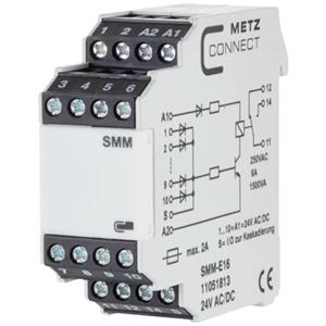 Metz Connect 11051813 Verzamelmeldmodule 24, 24 V/AC, V/DC (max) 1x wisselcontact 1 stuk(s)