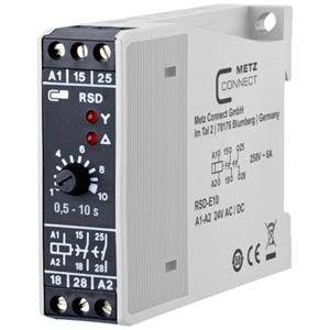 metzconnect Metz Connect 11016013270317 RSD-E10 Ster-driehoek-relais 24 V/AC, 24 V/DC 1 stuk(s) 2x wisselcontact