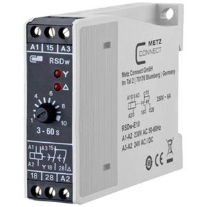 Metz Connect 11016141280517 RSDw-E10 Ster-driehoek-relais 230 V/AC 1 stuk(s) 1x wisselcontact