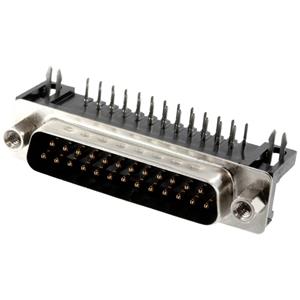Connfly DS1037-25MNAKT74-0CC D-sub male connector Aantal polen: 25 Soldeerpennen 1 stuk(s) Tray
