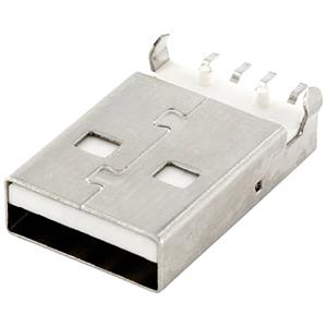 USB-A-inbouwstekker SMT Stekker, inbouw horizontaal USB-A-Einbaustecker SMT DS1098-WN0 Connfly 1 stuk(s)