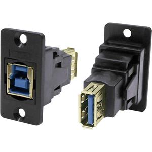 Cliff Adapter, Bus, inbouw USB-bus type A - USB-bus type B CP30606N  1 stuk(s)