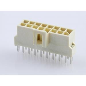 Molex 1053122216 Female header, inbouw (standaard) Totaal aantal polen: 16 Rastermaat: 2.50 mm 1 stuk(s) Tray