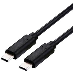 Roline USB-C Kabel USB-C Stecker 1m Schwarz 11029082