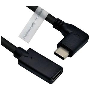 Roline USB-C Kabel USB 3.2 Gen1 (USB 3.0 / USB 3.1 Gen1) USB-C Stecker, USB-C Buchse 2m Schwarz