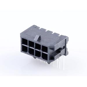 Molex 430450801 Male header, inbouw (standaard) Totaal aantal polen: 8 Rastermaat: 3.00 mm 1 stuk(s) Tray