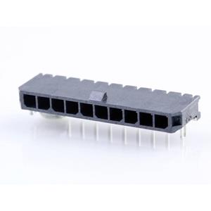 Molex 436501004 Male header, inbouw (standaard) Totaal aantal polen: 10 Rastermaat: 3.00 mm 1 stuk(s) Tray