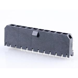 Molex 436501009 Male header, inbouw (standaard) Totaal aantal polen: 10 Rastermaat: 3.00 mm Inhoud: 1 stuk(s) Tape on Full reel