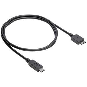 Akyga USB-kabel USB-micro-B 3.0 stekker, USB-C stekker 1.0 m Zwart AK-USB-44