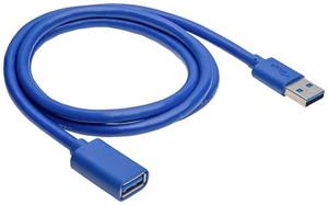 Akyga USB-kabel USB-A stekker, USB-A bus 1.0 m Zwart AK-USB-28
