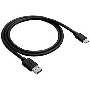 Akyga USB-kabel USB-A stekker, USB-C stekker 0.50 m Zwart AK-USB-24