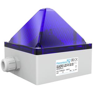 Pfannenberg Blitzleuchte QUADRO LED-HI 3G/3D 21108637009 Blau Blau 24 V/DC