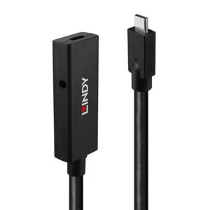 LINDY USB-Kabel USB 3.2 Gen2 (USB 3.1 Gen2) USB-C Stecker, USB-C Stecker 5m Schwarz 43364