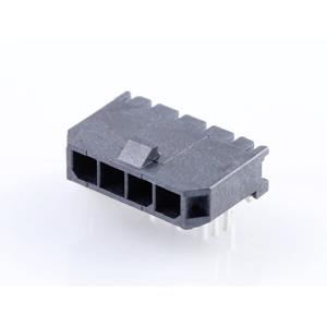 Molex 436500405 Male header, inbouw (standaard) Totaal aantal polen: 4 Rastermaat: 3.00 mm 1 stuk(s) Tray