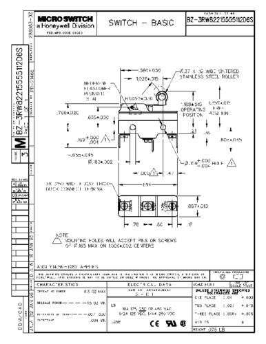 Honeywell SPS SCN-2417SC Klikschakelaar 1 stuk(s)