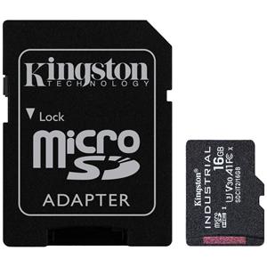 Kingston Industrial microSD/SD - 100MB/s - 16GB