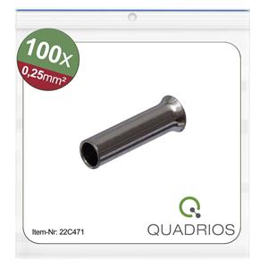 Quadrios 22C471 Aderendhülse 0.25mm² Unisoliert 100St.