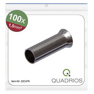 Quadrios 22C476 Adereindhulzen 1.5 mm² Ongeïsoleerd 100 stuk(s)