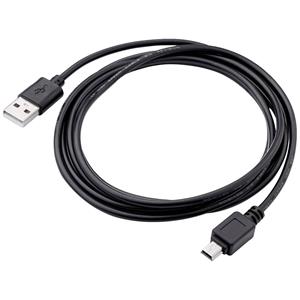Akyga USB-kabel USB-A stekker, USB-mini-B stekker 1.8 m Zwart AK-USB-03