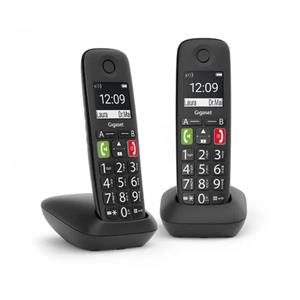 Gigaset E290 Duo sw - Cordless telephone analogue black E290 Duo sw
