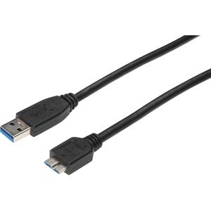 Digitus USB-kabel USB 3.2 Gen1 (USB 3.0 / USB 3.1 Gen1) USB-A stekker, USB-micro-B 3.0 stekker 1.80 m Zwart AK-112341