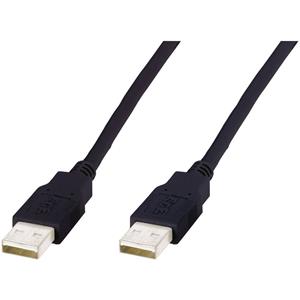 Digitus USB-kabel USB-A stekker 1.00 m Zwart 10080004