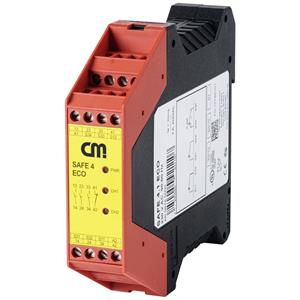 cmmanufactory CM Manufactory Sicherheitsrelais SAFE 4.3eco Betriebsspannung: 24 V/DC, 24 V/AC 3 Schließer, 1 Öff