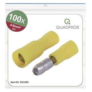Quadrios 23C493 Ronde connector 4 mm² - 6 mm² Geel 100 stuk(s)