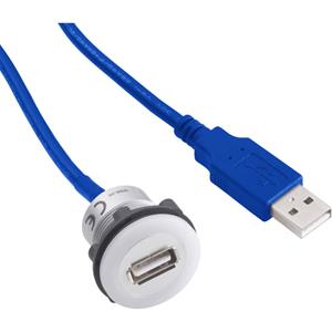 TRU COMPONENTS USB-inbouwbus 3.0 USB-12 1313909  1 stuk(s) Zilver