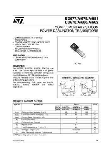 STMicroelectronics BD682, 1x -02050000030116