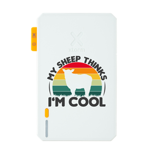 Xtorm Powerbank 5.000mAh Wit - Design - Cool Sheep