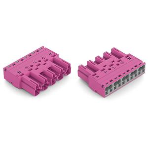 WAGO 770-295/080-000 Steckverbinder WINSTA MIDI Stecker, gerade Gesamtpolzahl: 5 25A Pink 50St.