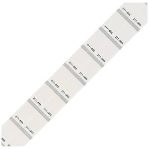 WAGO 211-855 Etikett für Thermotransferbedruckung 18 x 9mm Farbe Beschriftungsfeld: Weiß Anzahl Et