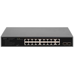 Digitus DN-95358 Ethernet Switch 16 + 2 poorten 10 / 100 / 1000 MBit/s PoE-functie