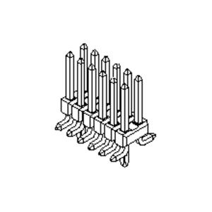 Molex 15911162 Male header, inbouw (standaard) 1 stuk(s) Tube