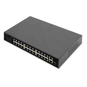 Digitus DN-95356 Netwerk switch 16 + 2 poorten 10 / 100 MBit/s PoE-functie