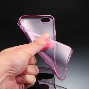 Huismerk HAWEEL 0 3 mm nul serie transparant TPU beschermhoes voor iPhone 6 Plus & 6s Plus(Pink)