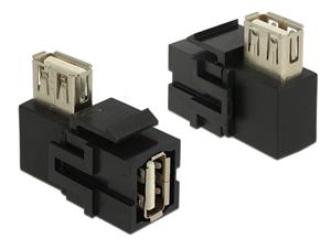 DeLOCK USB-A - USB-A | keystone module | n.v.t. | USB2.0 High Speed | 