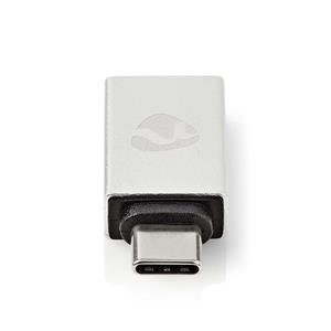 Nedis USB-Adapter | USB 3.2 Gen 1 | USB-C™ Stecker | USB-A Buchse | 5 Gbps | Vernickelt | Silber | Verp