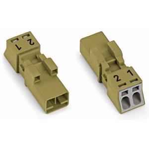 WAGO 890-272 Netstekker WINSTA MINI Stekker, recht Totaal aantal polen: 2 16 A Lichtgroen 50 stuk(s)