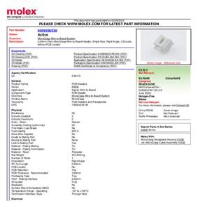 Molex 350220006 Female behuizing (kabel) Totaal aantal polen: 6 Rastermaat: 2.50 mm 1 stuk(s) Bulk
