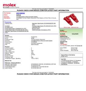 Molex 351820292 .070TPA 1.80 PWR CON 351820292  Inhoud: 1 stuk(s)