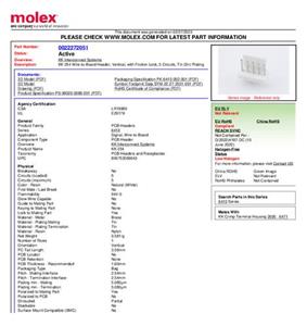 Molex 22272051 Male header (standaard) Totaal aantal polen: 5 Rastermaat: 2.54 mm 1 stuk(s) Bulk