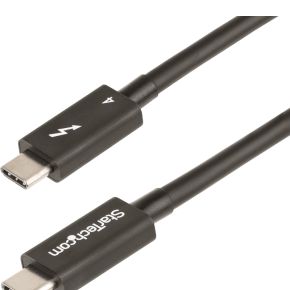 Startech .com TBLT4MM50CM Thunderbolt-kabel 0,5 m 40 Gbit/s Zwart
