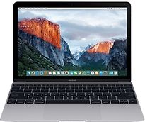 Apple MacBook 12 (Retina Display) 1.1 GHz Intel Core M3 8 GB RAM 256 GB PCIe SSD [Early 2016, Duitse toetsenbordindeling, QWERTZ] spacegrijs - refurbished