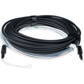 ACT RL4602 Prefab Glasvezel Multimode 50/125 OM3 Indoor/Outdoor Kabel | 12-voudig | LC connectoren | 20 meter