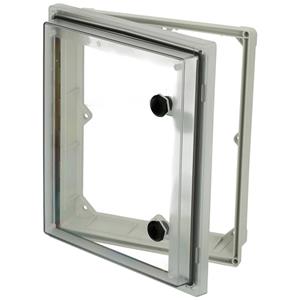 Fibox PW 504409 T Sichtfenster Deckel Transparent, Doppelbart, UV-beständig (L x B x H) 88 x 451 x
