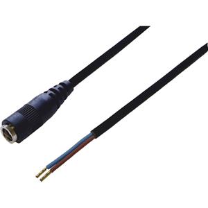 BKL Electronic DC-connector DC-koppeling - Adereindhulzen 2.1 mm 0.75 m 1 stuk(s) Single